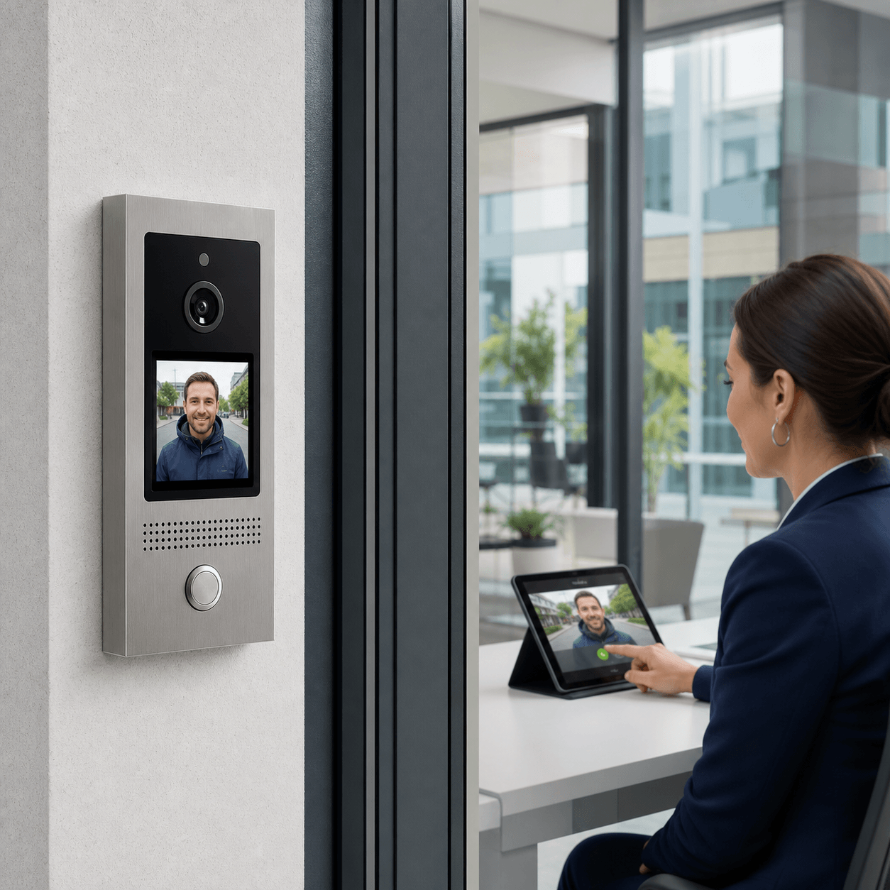 Access Control Systems and Secure Credentials ID Card Solutions - door-intercom