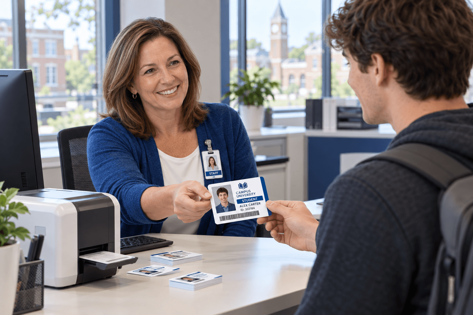 Issuing a university student ID